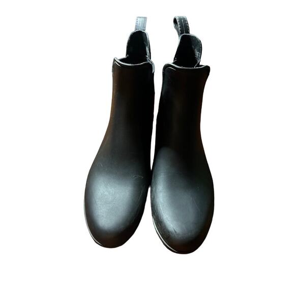 J Crew Chelsea rain boots in black women's size 8 - Picture 3 of 6